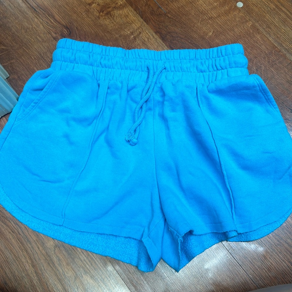 Blue sweat shorts